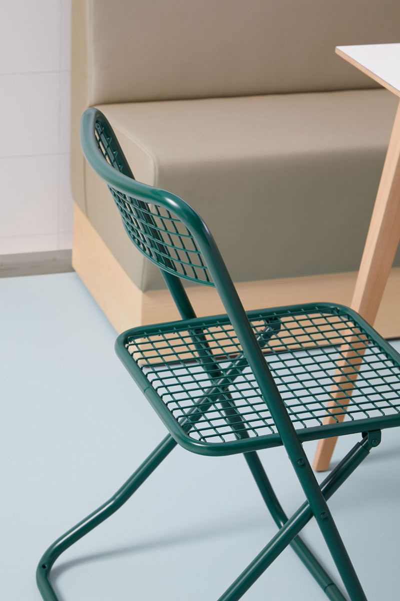 Silla rejilla plegable - Federico Giner | Fabricante mobiliario escolar